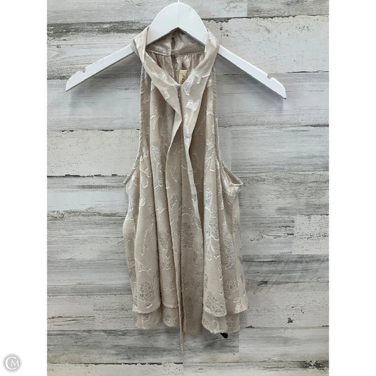 Top Sleeveless By Love Stitch In Tan, Size: S