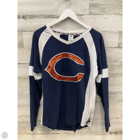 Athletic Top Long Sleeve Crewneck By Pink In Navy, Size: M