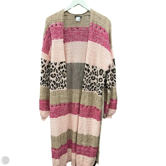 Sweater Cardigan By Venus In Pink, Size: S