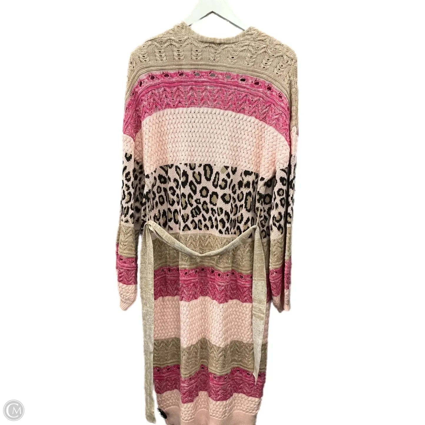 Sweater Cardigan By Venus In Pink, Size: S
