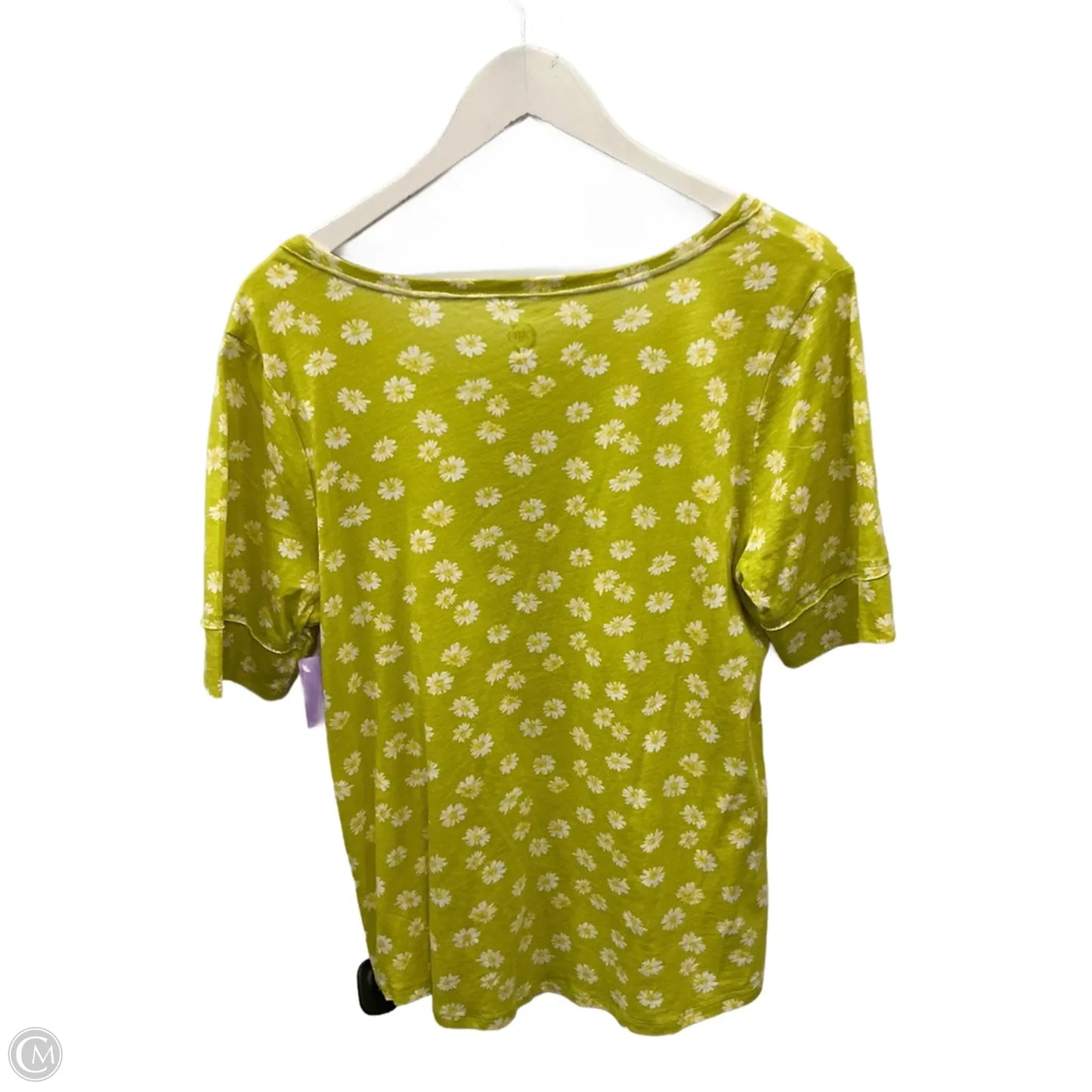Top Short Sleeve By Cato In Green, Size: L