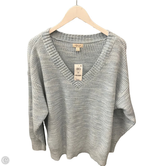 Sweater By Style And Company In Blue, Size: 3x