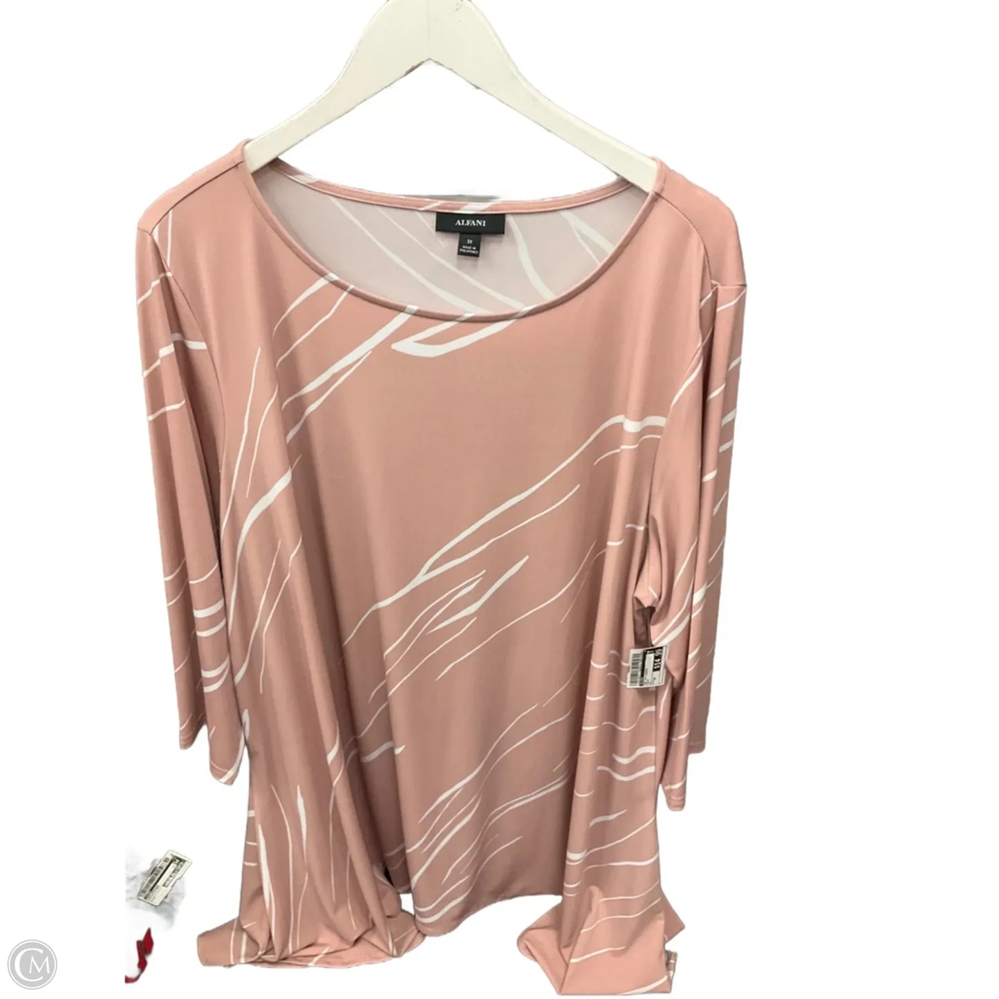 Top 3/4 Sleeve By Alfani In Mauve, Size: 3x