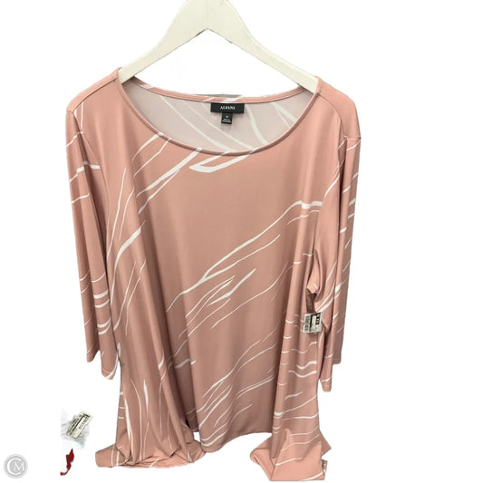 Top 3/4 Sleeve By Alfani In Mauve, Size: 3x