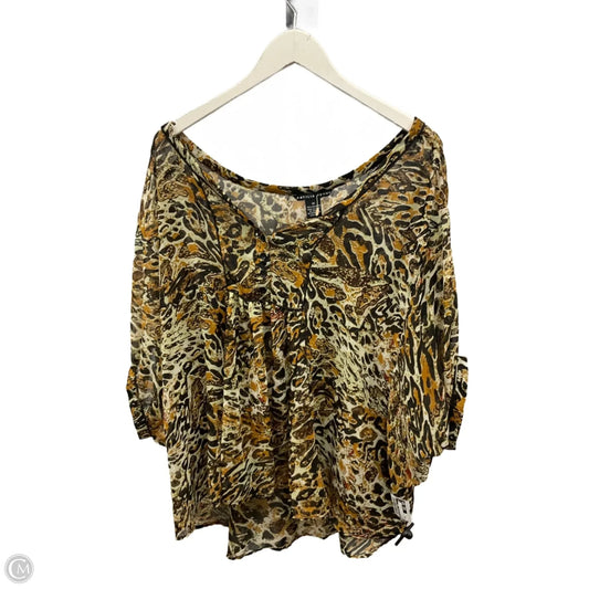 Top Short Sleeve By Antilia Femme In Multi-colored, Size: 3x