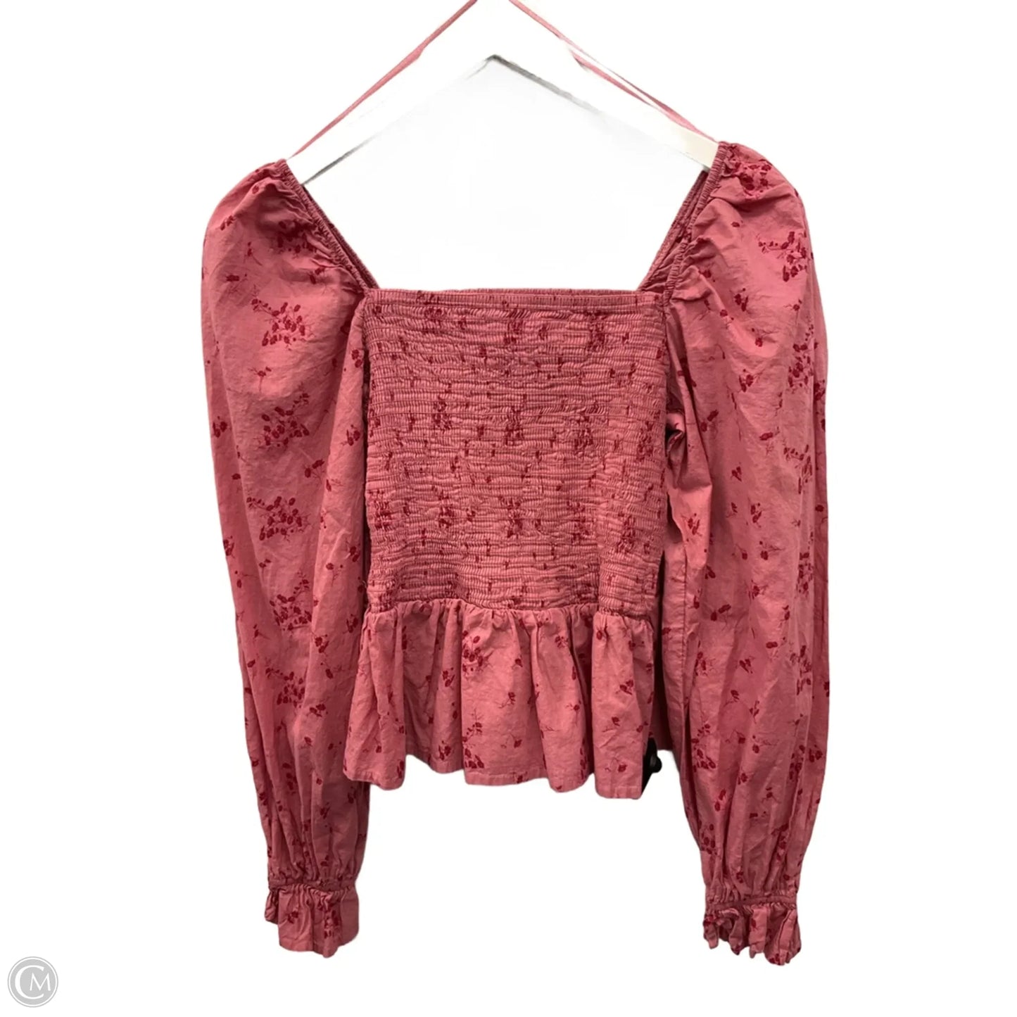 Top Long Sleeve By Clothes Mentor In Pink & Red, Size: L