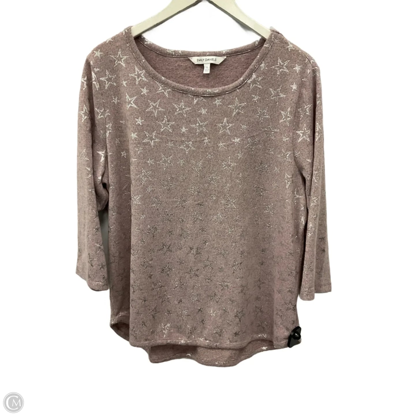 Top Long Sleeve By Clothes Mentor In Pink, Size: Xl