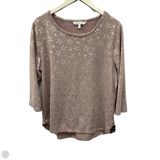 Top Long Sleeve By Clothes Mentor In Pink, Size: Xl