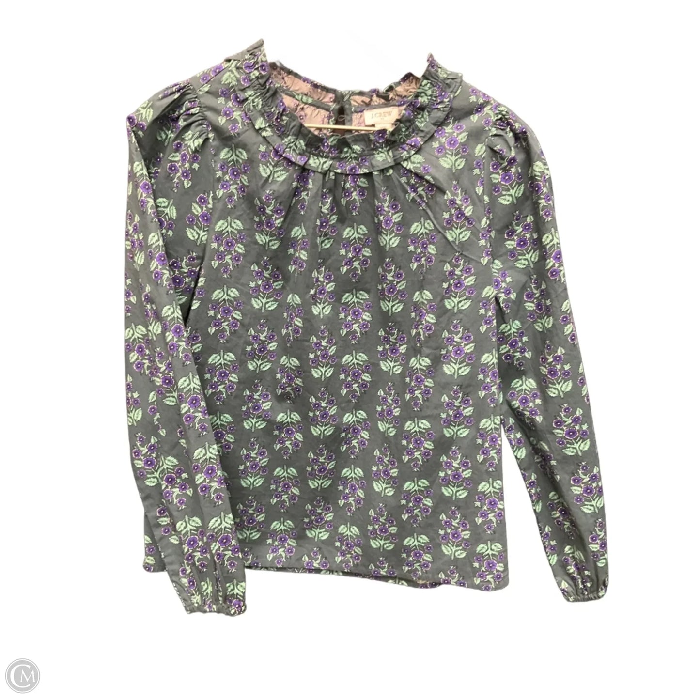 Top Long Sleeve By J. Crew In Teal, Size: Xs