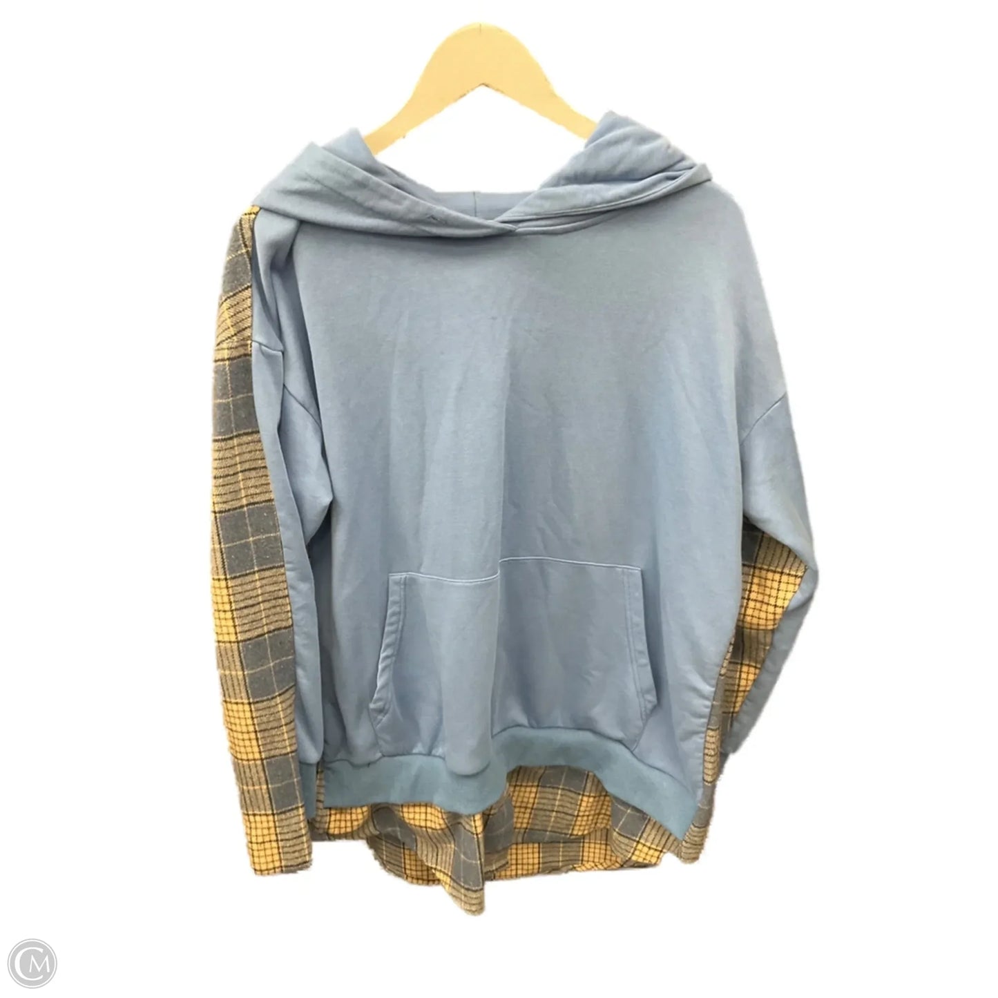 Sweatshirt Hoodie By Fashion Nova In Blue, Size: M