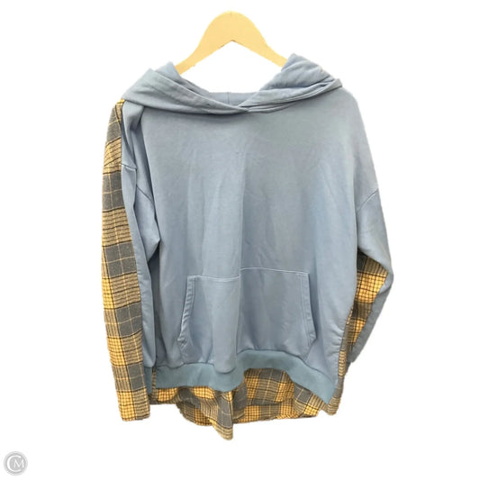 Sweatshirt Hoodie By Fashion Nova In Blue, Size: M