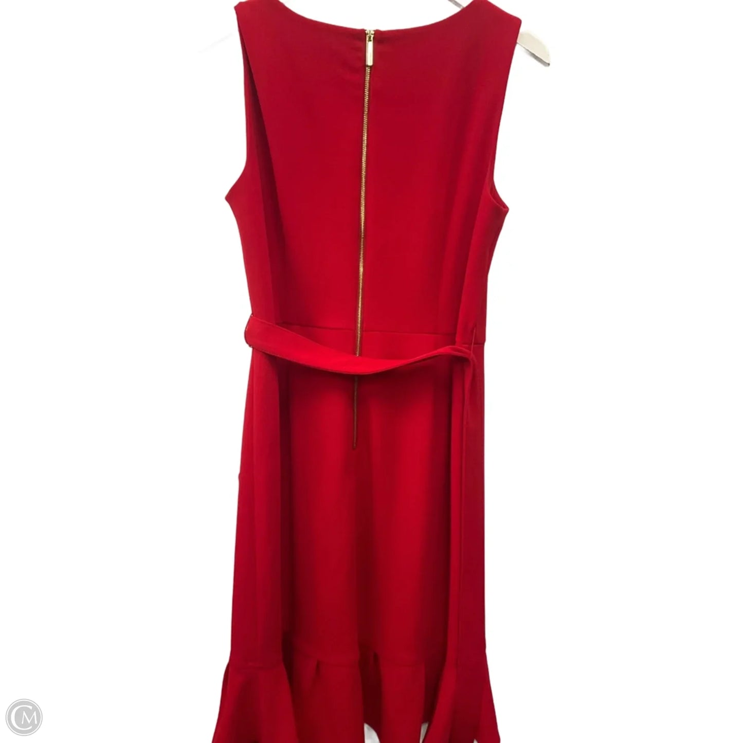 Dress Party Midi By Calvin Klein In Red, Size: L