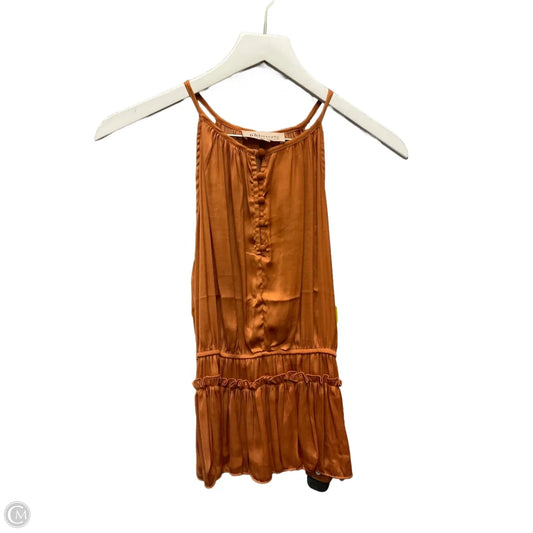 Top Sleeveless By Philosophy In Orange, Size: Sp