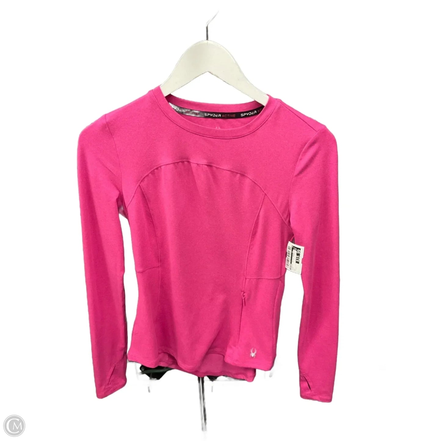 Athletic Top Long Sleeve Crewneck By Spyder In Pink, Size: Xs