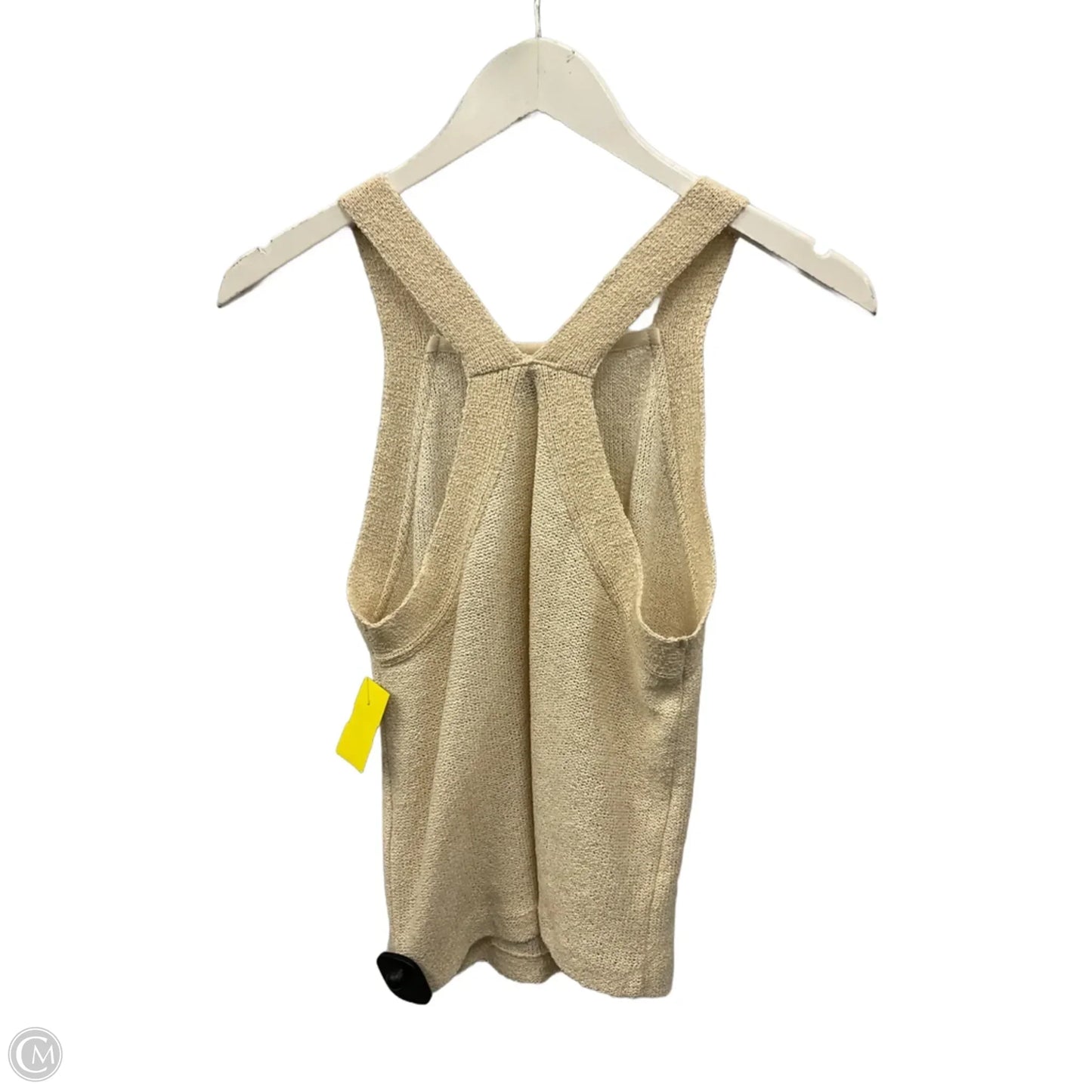 Top Sleeveless By Clothes Mentor In Cream, Size: M