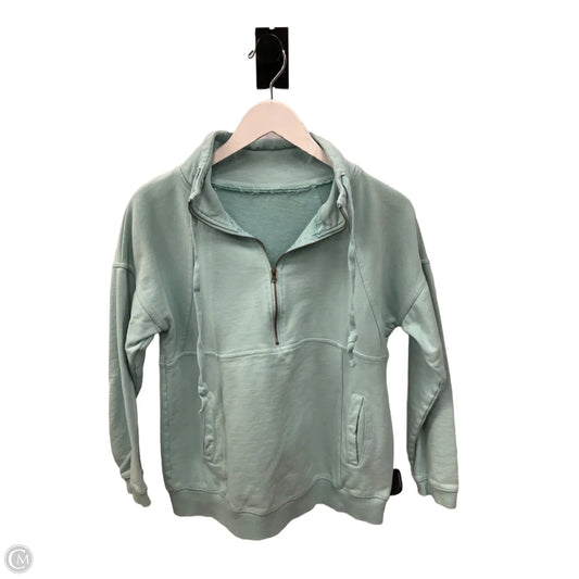 Sweatshirt Collar By Clothes Mentor In Aqua, Size: S