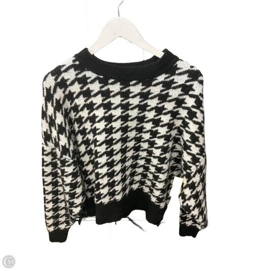 Sweater By H&m In Black & White, Size: M