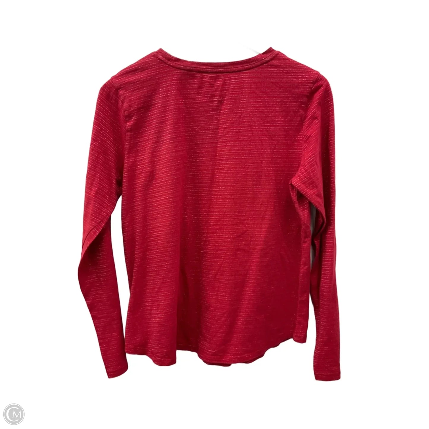 Top Long Sleeve By Sonoma In Red, Size: L