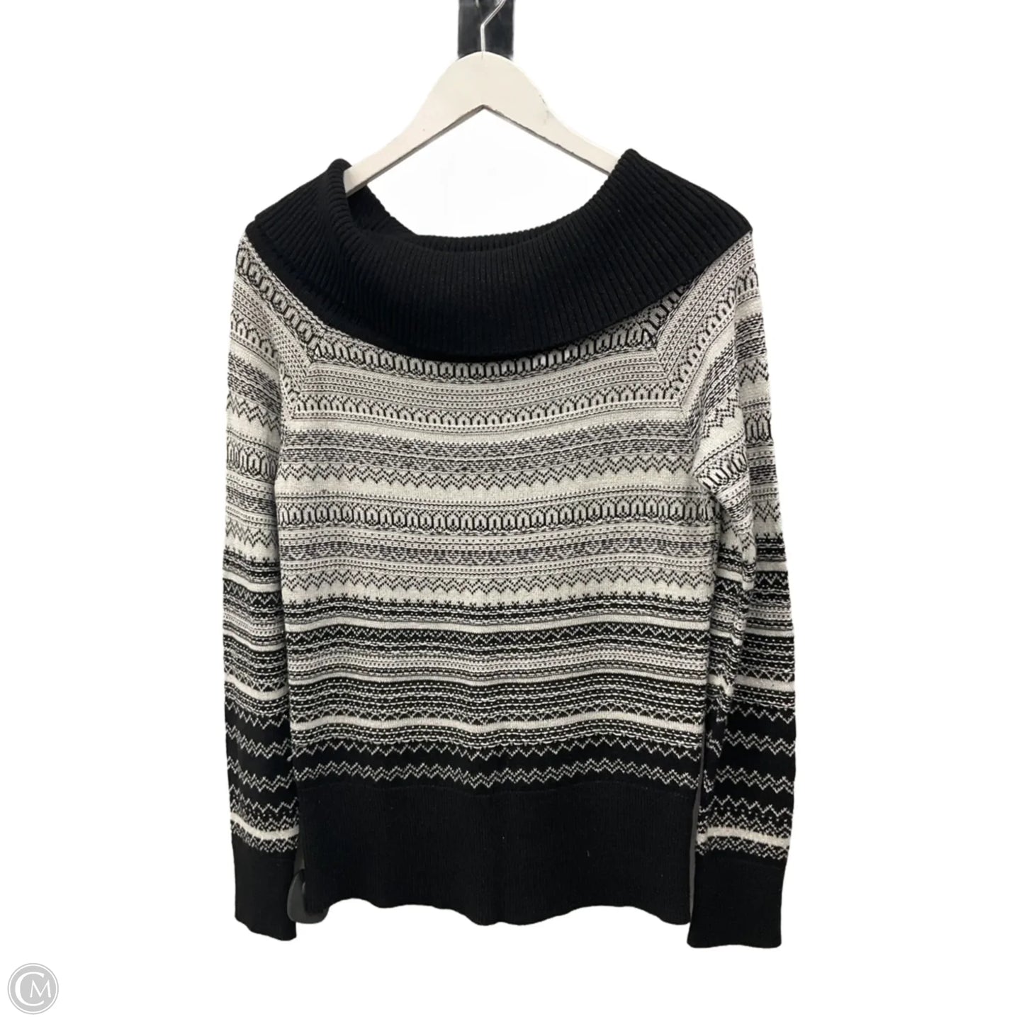 Sweater By White House Black Market In Black & Grey, Size: M