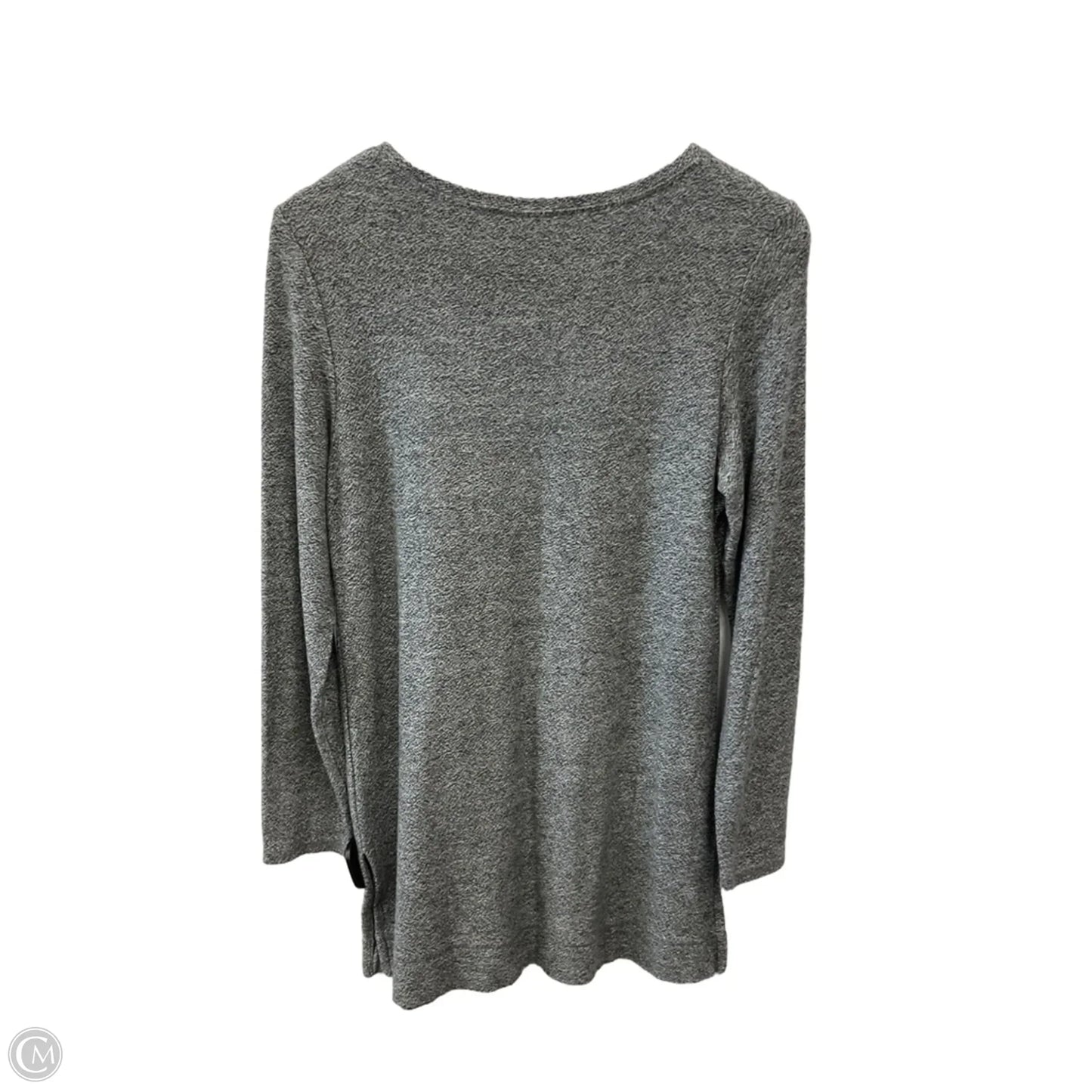 Top Long Sleeve By Chicos In Grey, Size: S