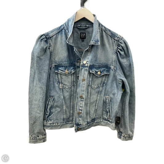 Jacket Denim By Gap In Blue Denim, Size: Xxl
