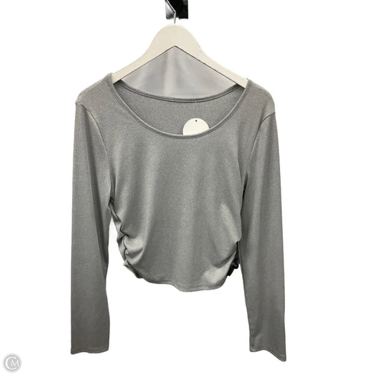 Top Long Sleeve By Clothes Mentor In Grey, Size: Xl