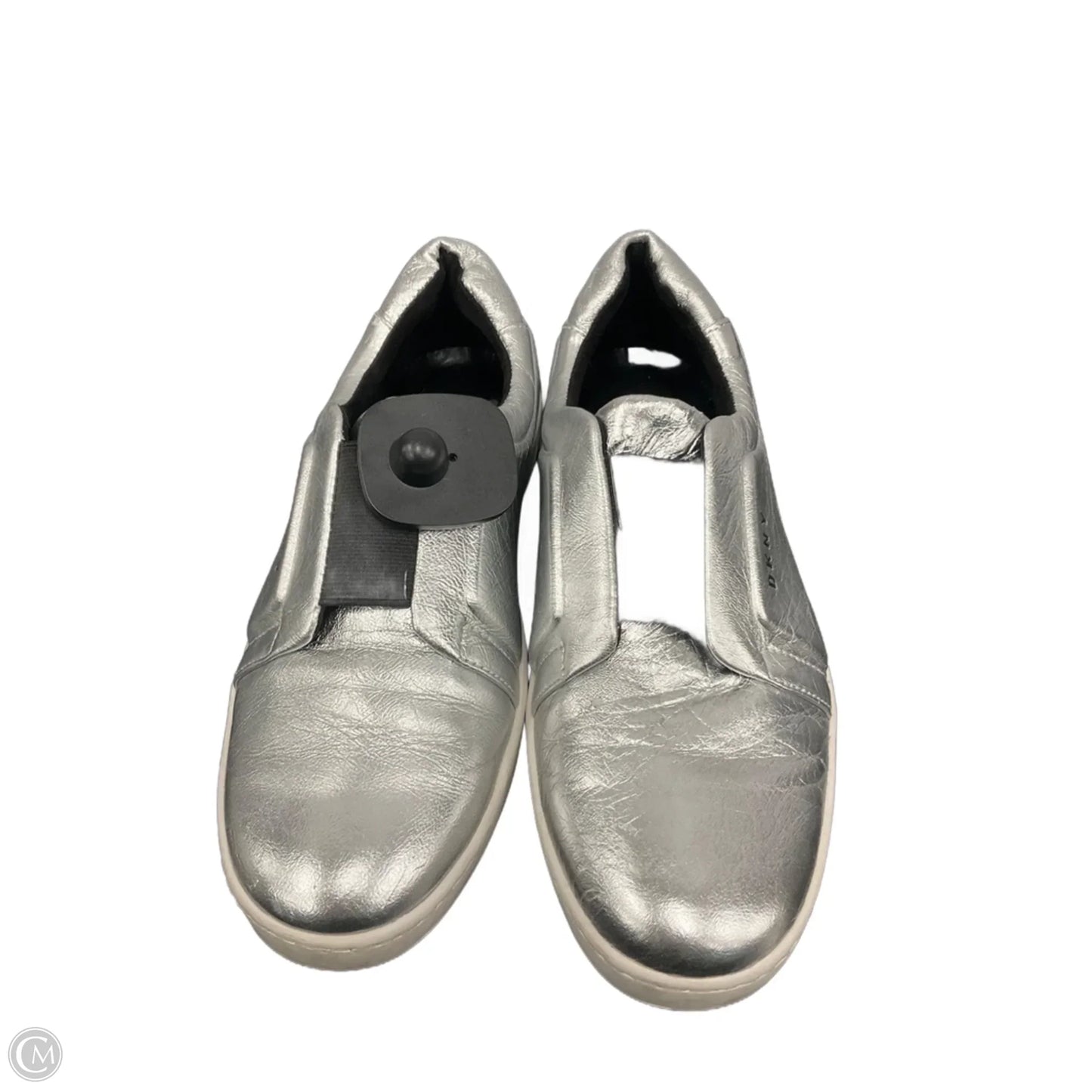 Shoes Sneakers By Dkny In Silver, Size: 8