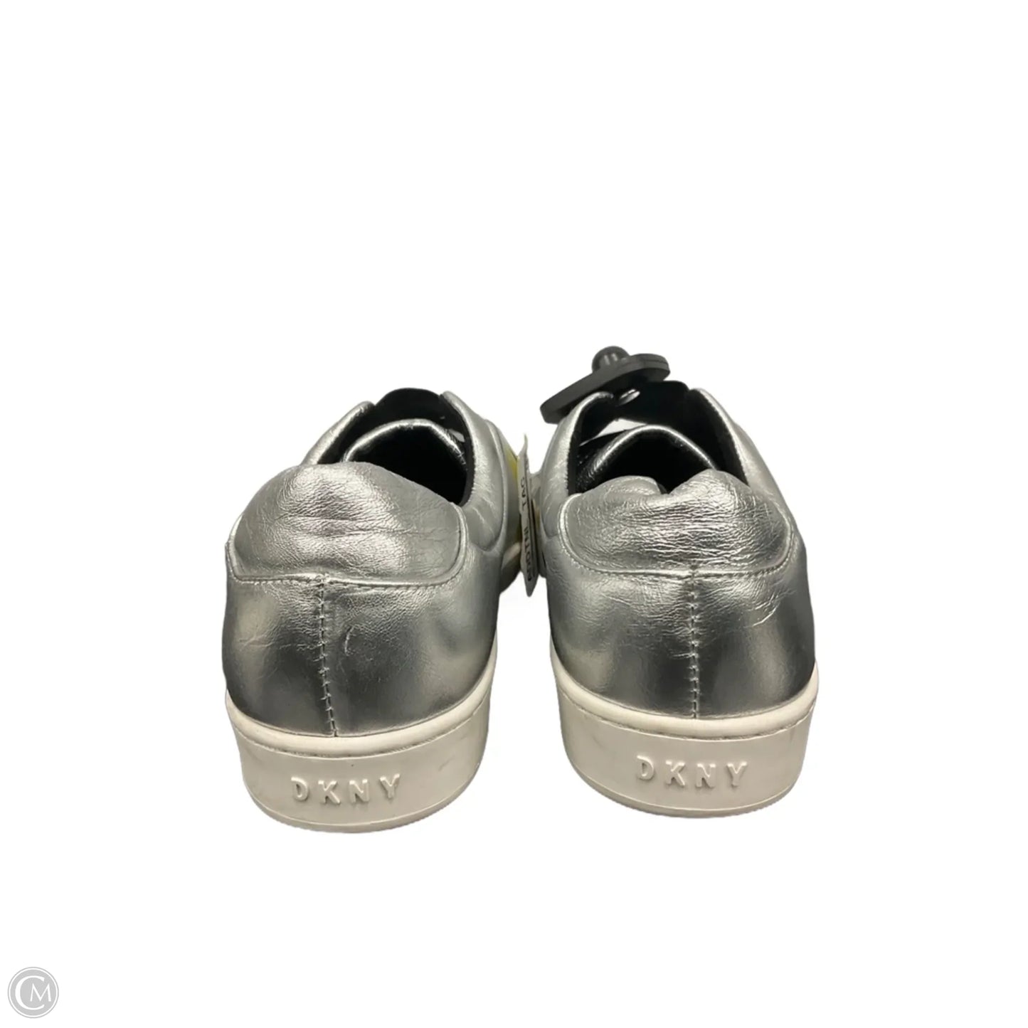 Shoes Sneakers By Dkny In Silver, Size: 8