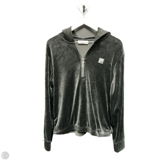 Athletic Top Long Sleeve Hoodie By Fila In Black, Size: M