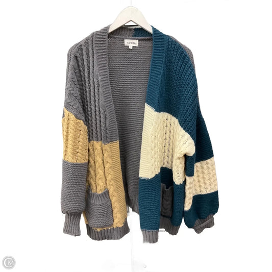 Sweater Cardigan By Adora In Multi-colored, Size: 2x