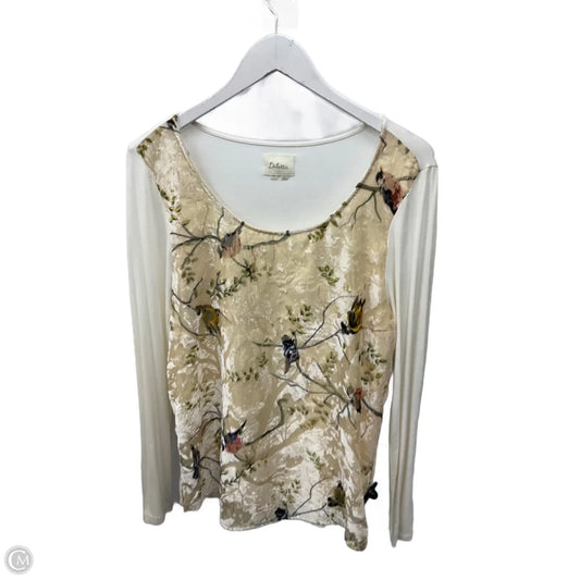 Top Long Sleeve By Deletta In Multi-colored, Size: M