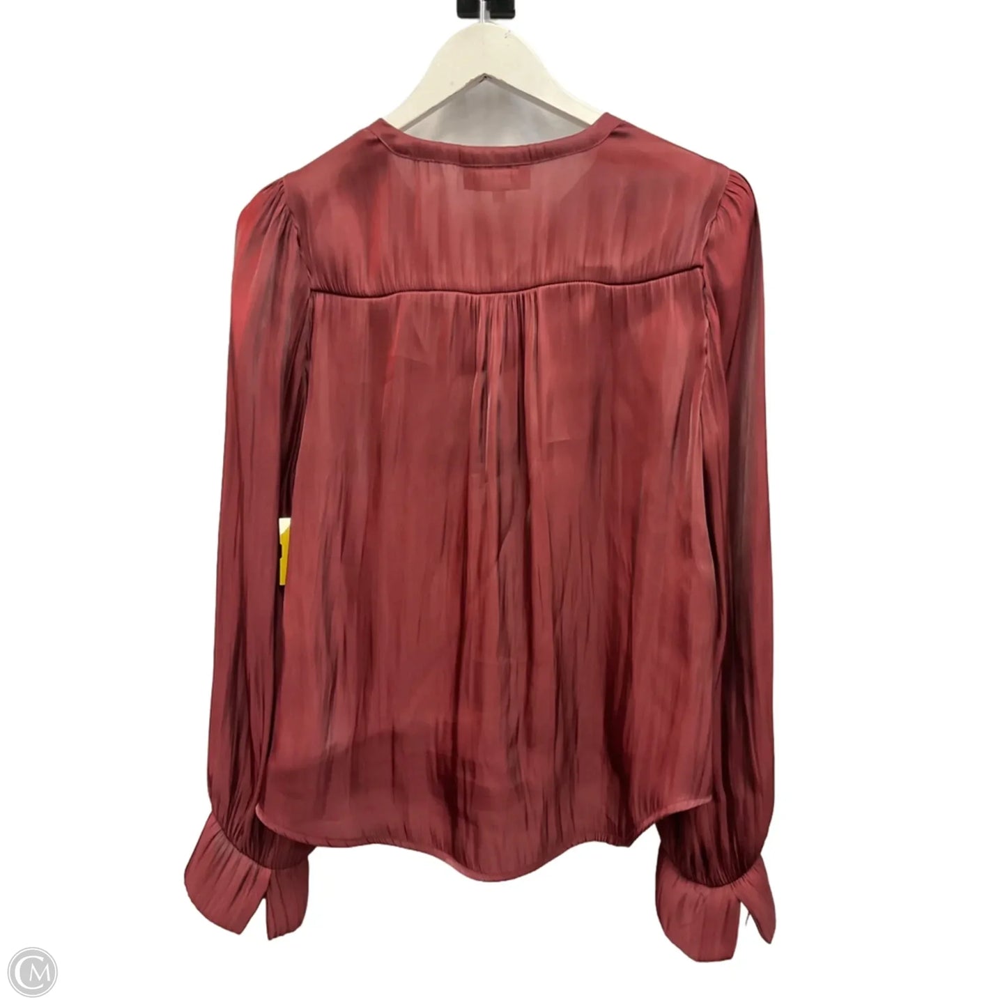 Blouse Long Sleeve By Melloday In Red, Size: M