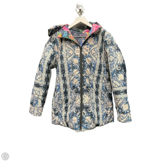 Jacket Puffer & Quilted By Johnny Was In Multi-colored, Size: Xs