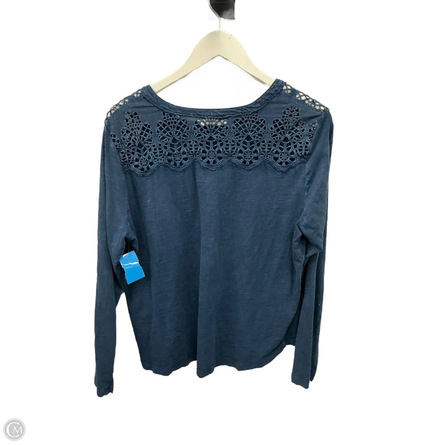 Top Long Sleeve By Lucky Brand In Blue, Size: L