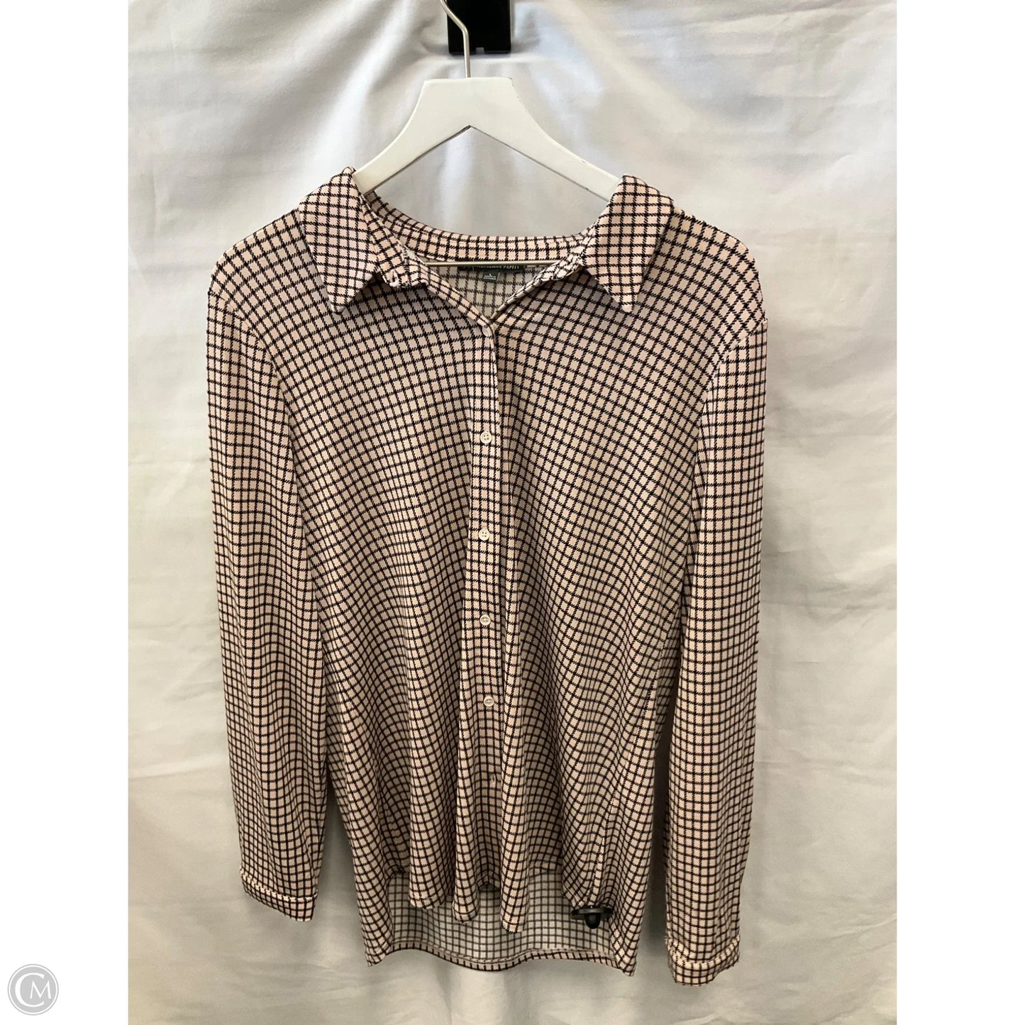 Top Long Sleeve By Adrianna Papell In Pink, Size: L