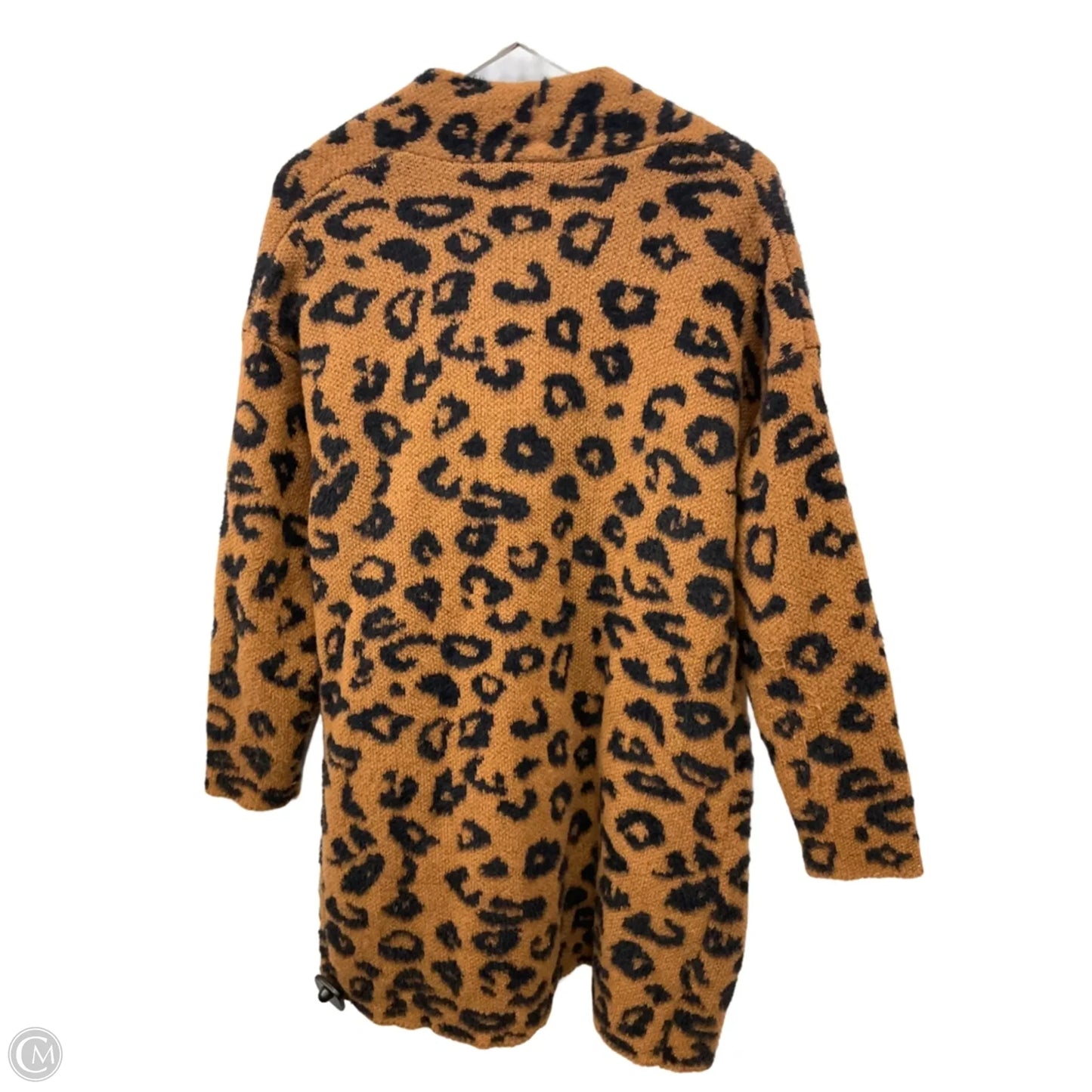 Sweater Cardigan By Knox Rose In Animal Print, Size: S