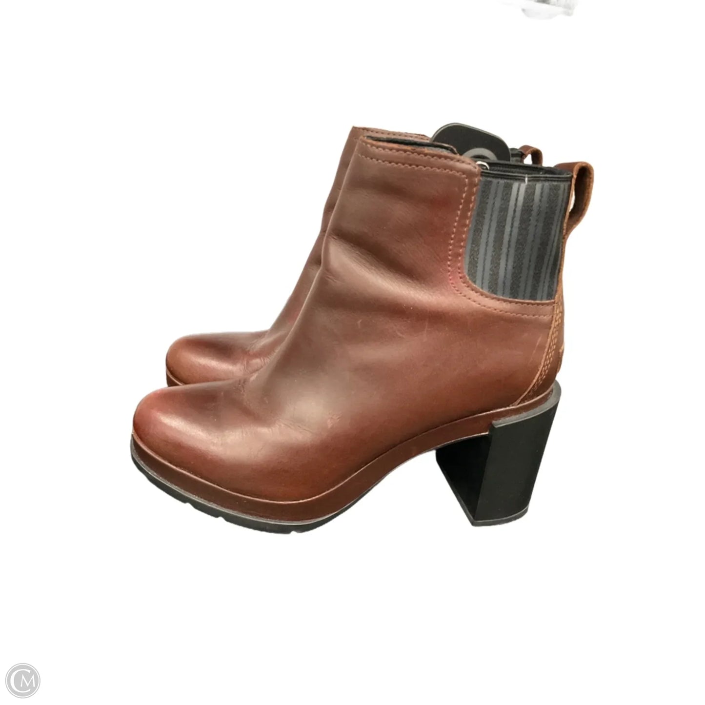 Boots Ankle Heels By Sorel In Brown, Size: 8