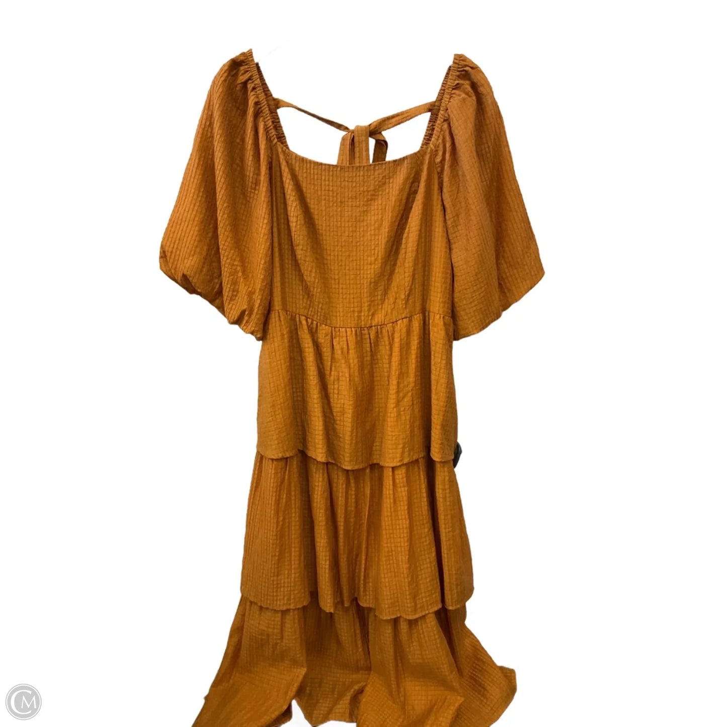 Dress Casual Midi By Oddi In Gold, Size: 1x