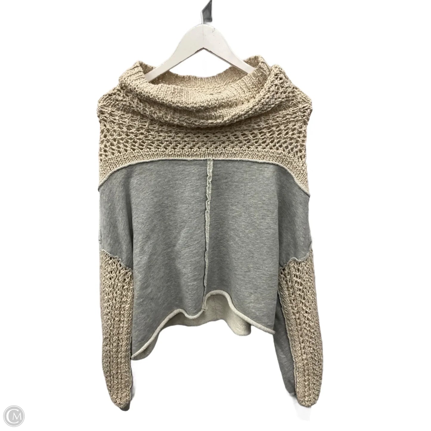 Sweatshirt Collar By Free People In Grey, Size: Xs