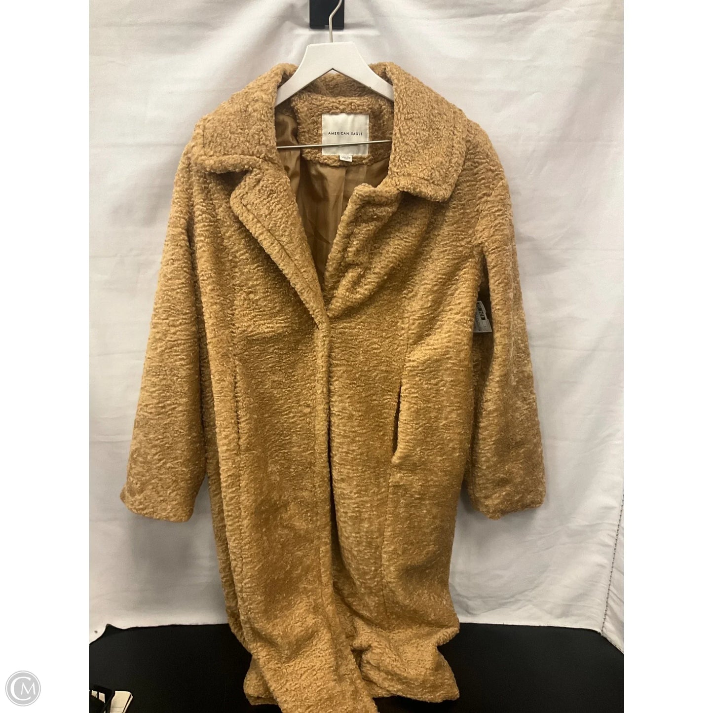 Coat Faux Fur & Sherpa By American Eagle In Tan, Size: S