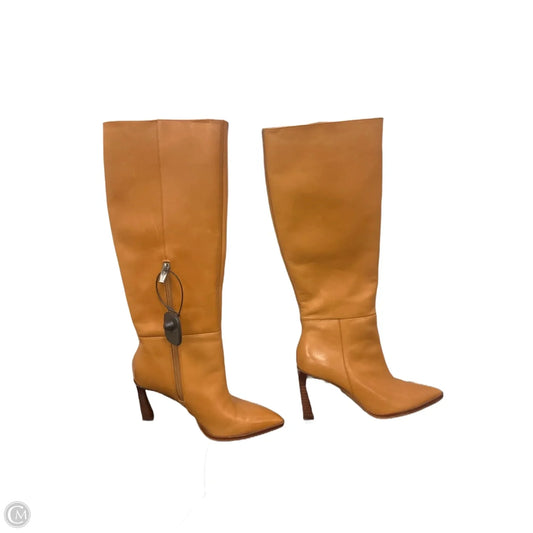 Boots Knee Heels By Vince Camuto In Tan, Size: 6.5