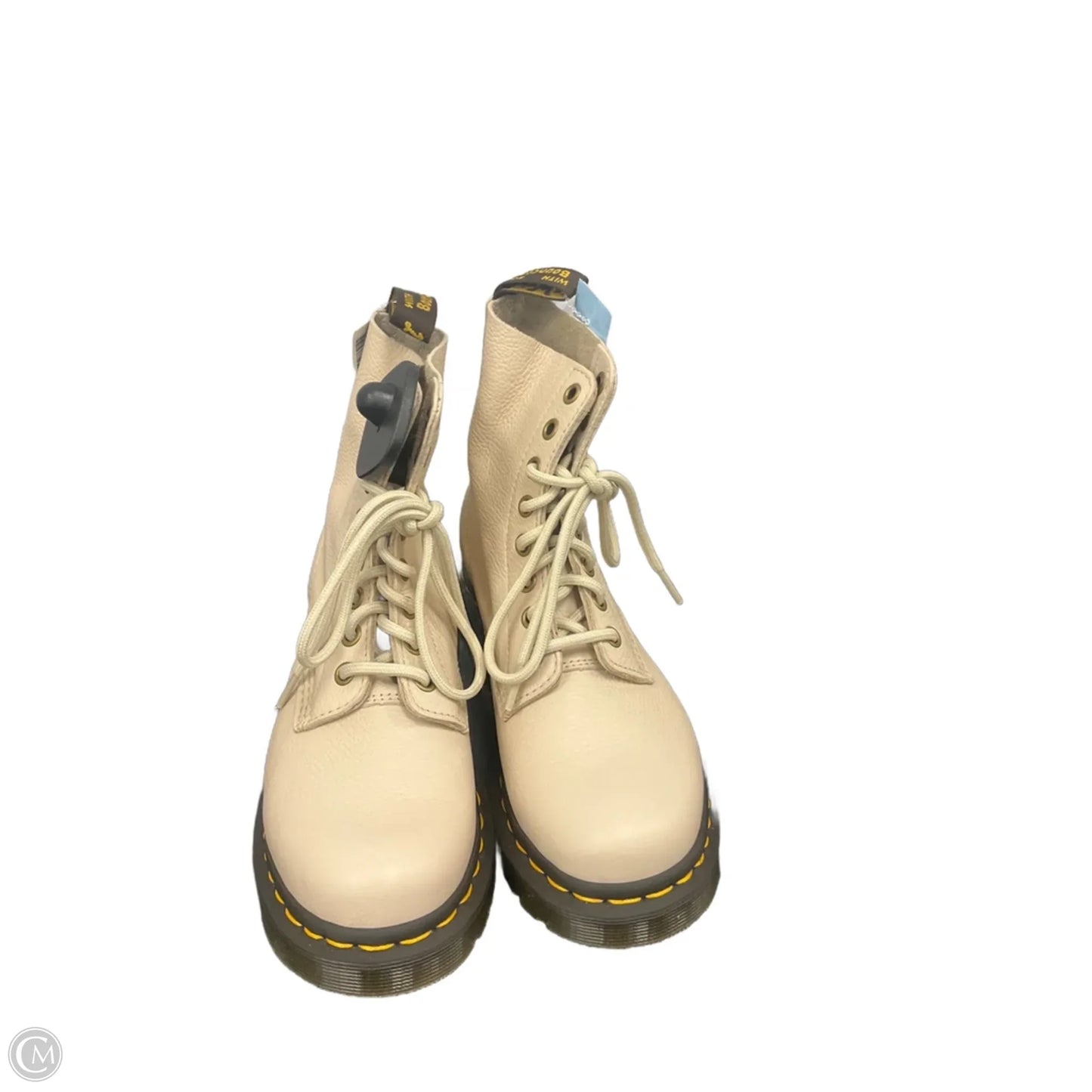 Boots Combat By Dr Martens In Cream, Size: 6