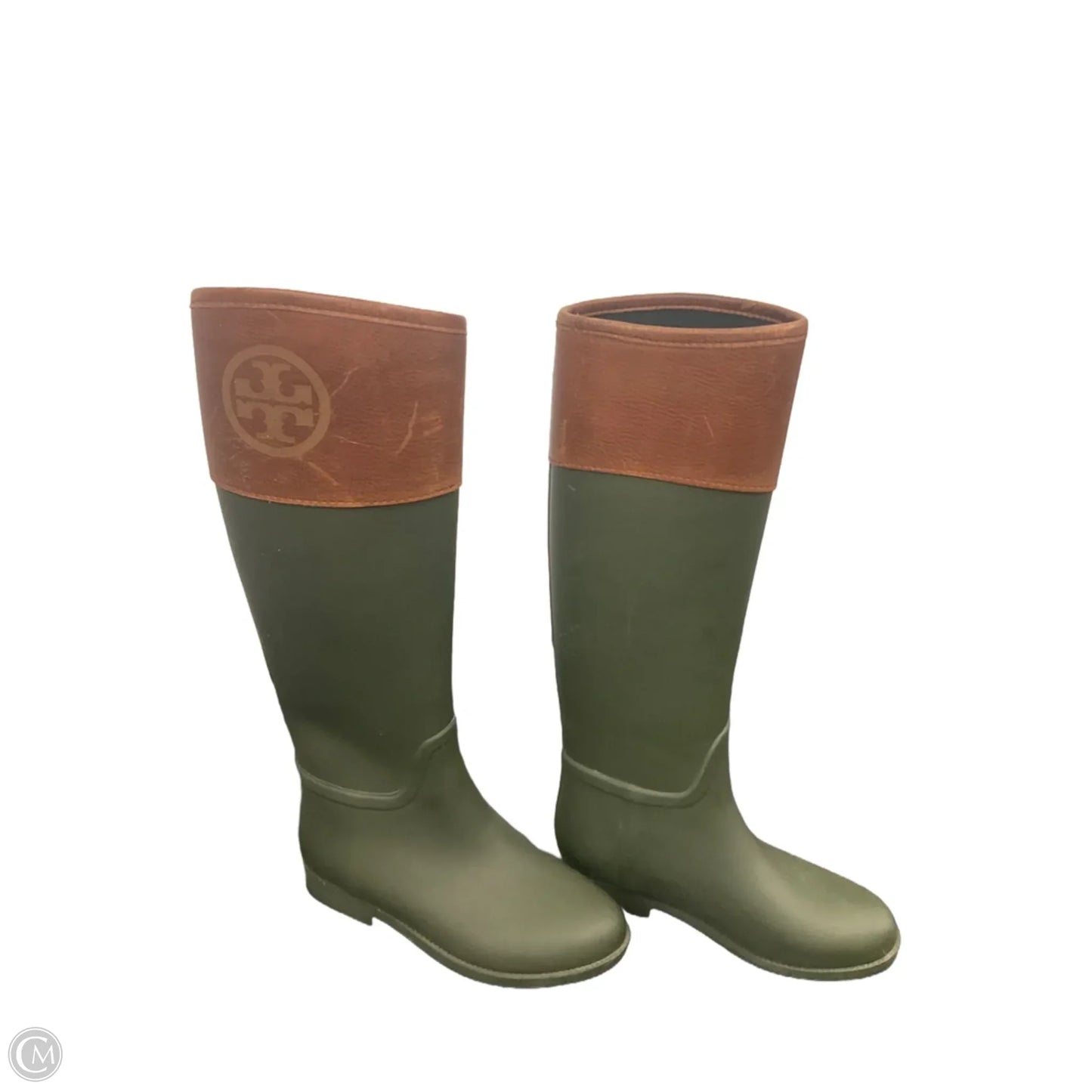 Boots Designer By Tory Burch In Green, Size: 6