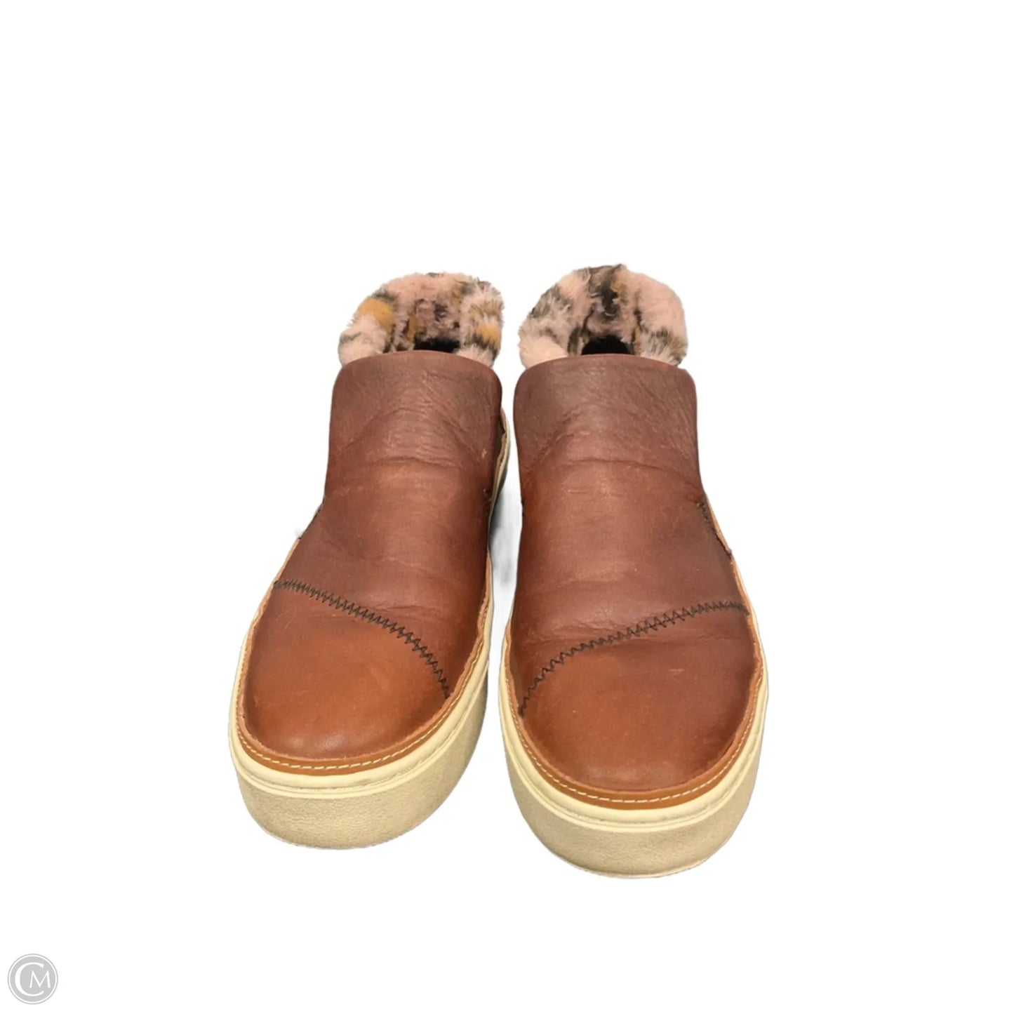 Boots Ankle Flats By Toms In Brown, Size: 8