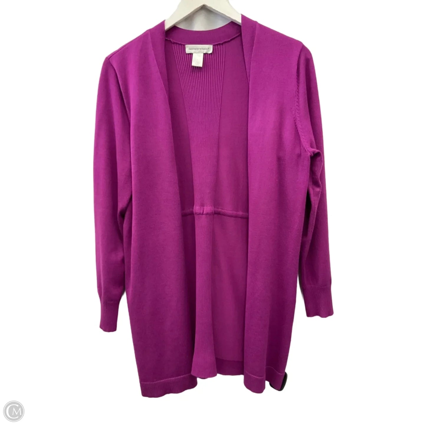 Sweater Cardigan By Christopher And Banks In Purple, Size: L