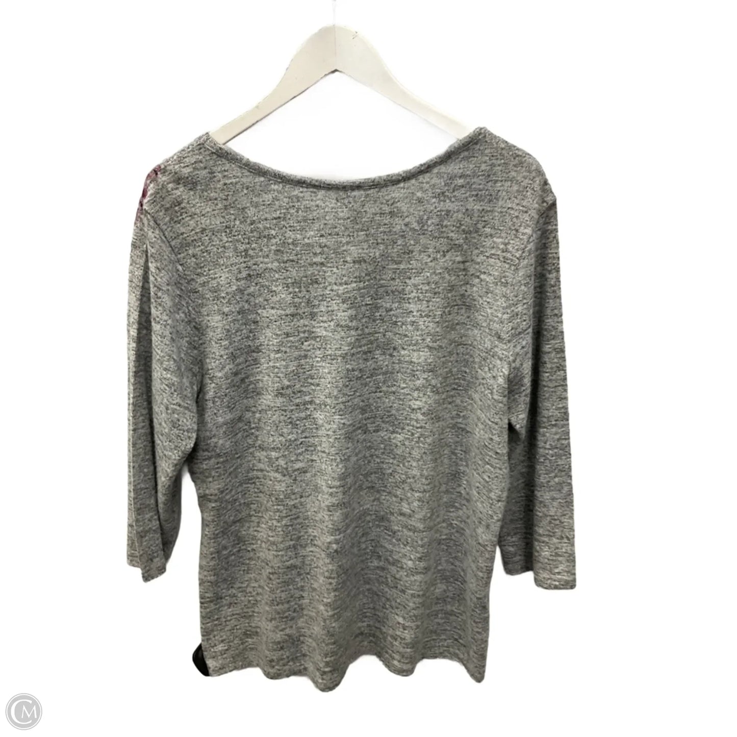 Top Long Sleeve By Christopher And Banks In Grey, Size: Xl