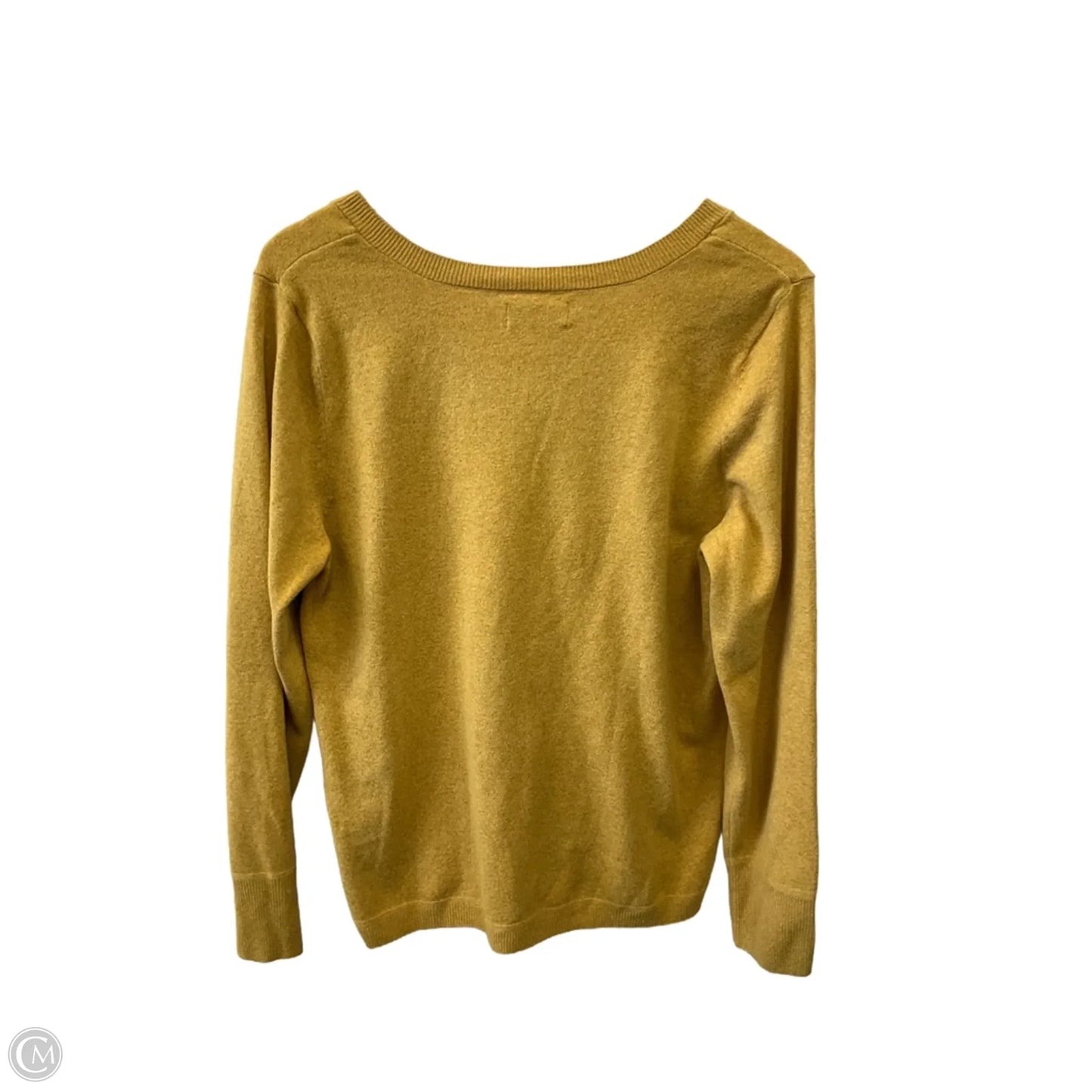 Sweater By Croft And Barrow In Gold, Size: L