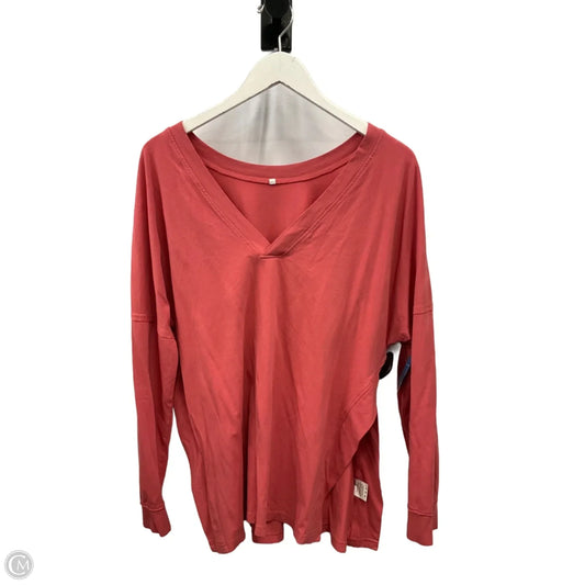 Top Long Sleeve By Clothes Mentor In Coral, Size: L