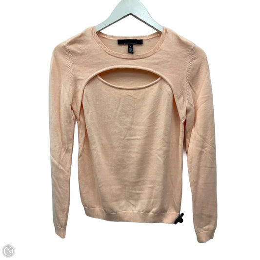 Top Long Sleeve By White House Black Market In Peach, Size: S
