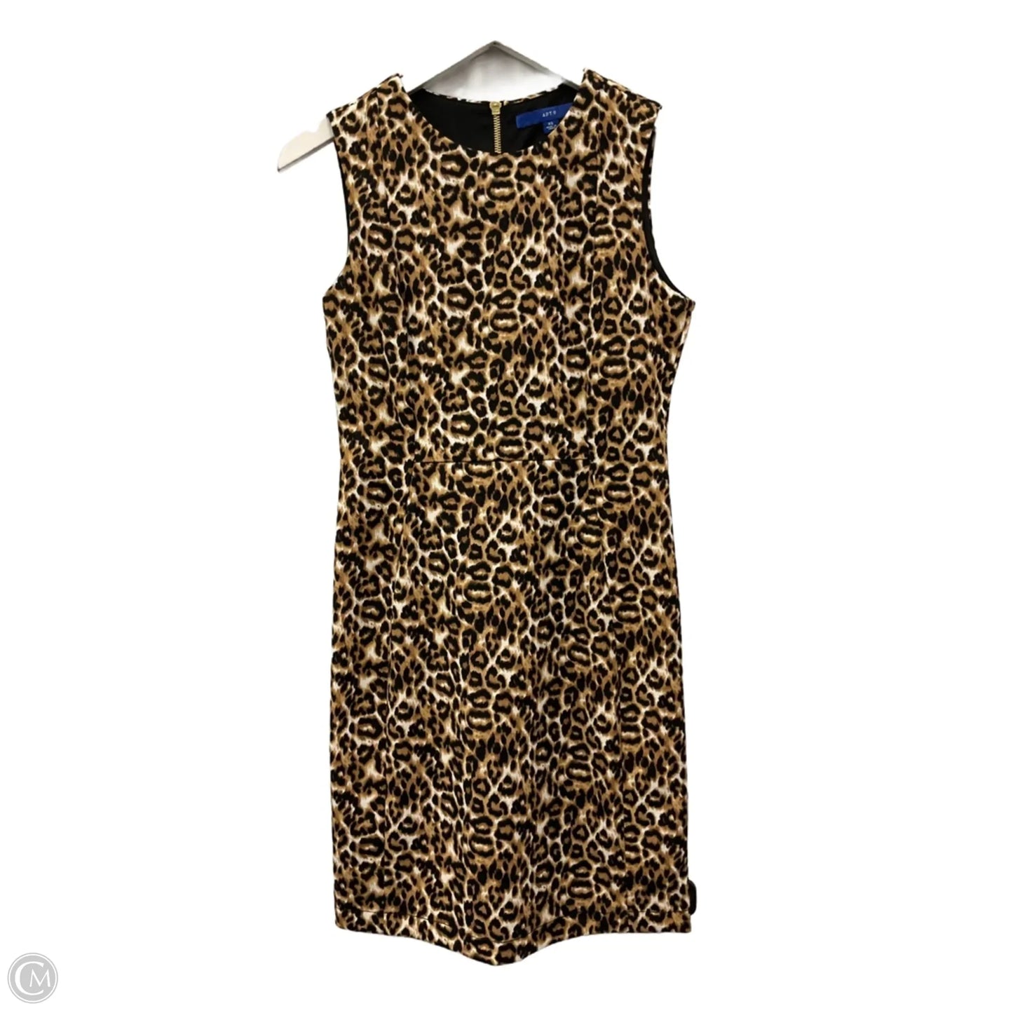 Dress Casual Midi By Apt 9 In Animal Print, Size: Xs